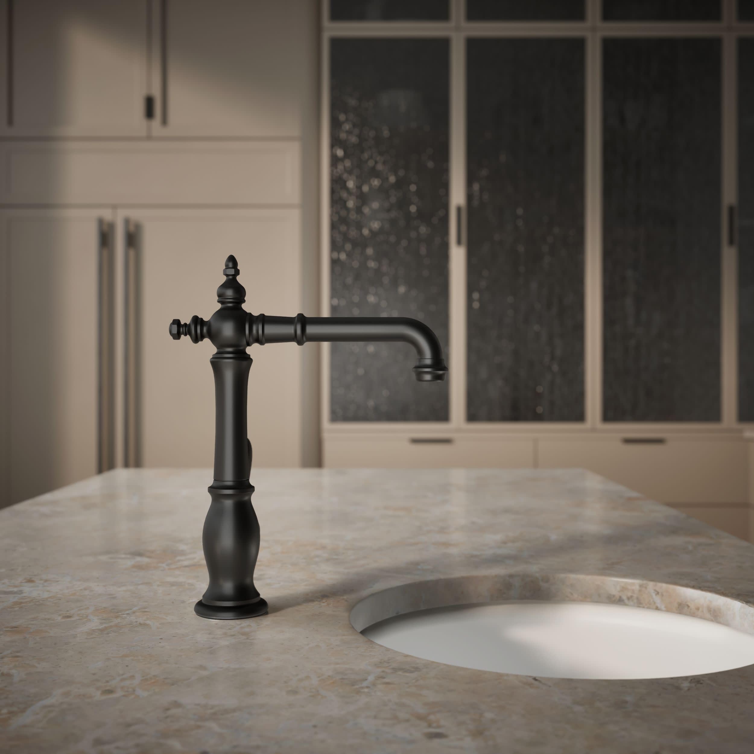 KOHLER 99267-BL ARTIFACTS VICTORIAN BAR FAUCET, MATTE BLACK